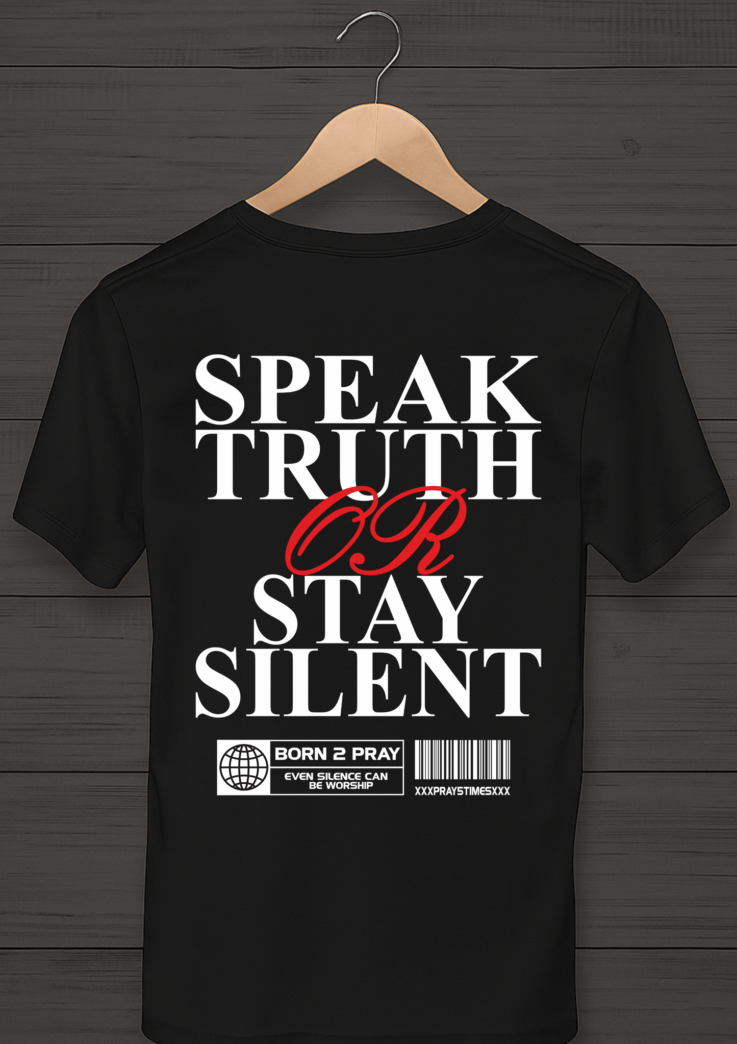 T-Shirt ''Speak'' mit langlebigem Druck