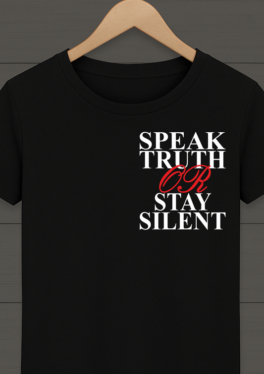 T-Shirt ''Speak'' mit langlebigem Druck