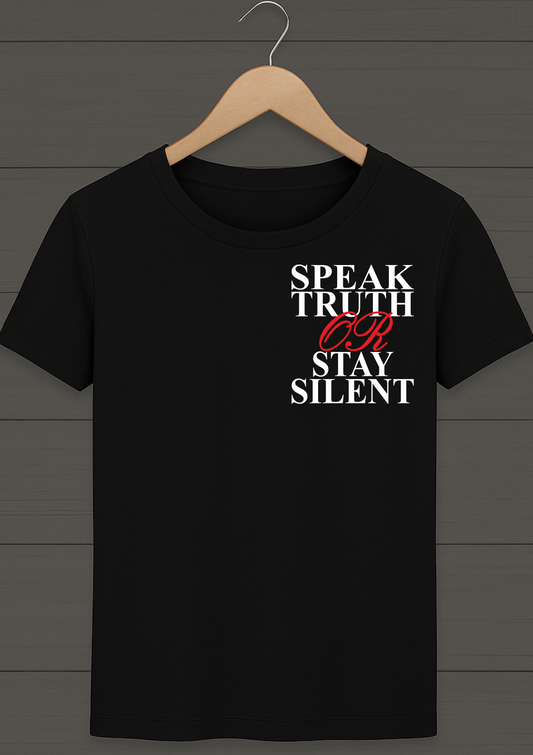 T-Shirt ''Speak'' mit langlebigem Druck